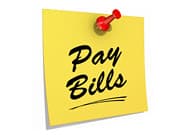 Pay Bills White Background