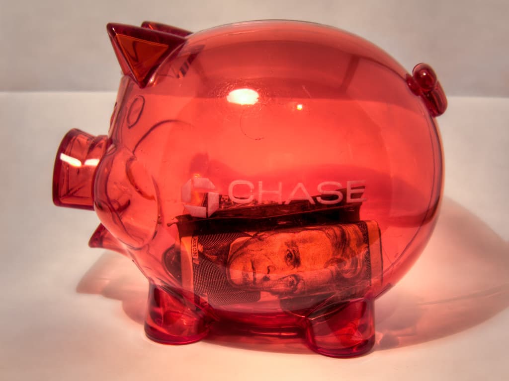 A piggy bank for saving money — $5 Savings Challenge: Save $1,000+ With Just $5 Bills