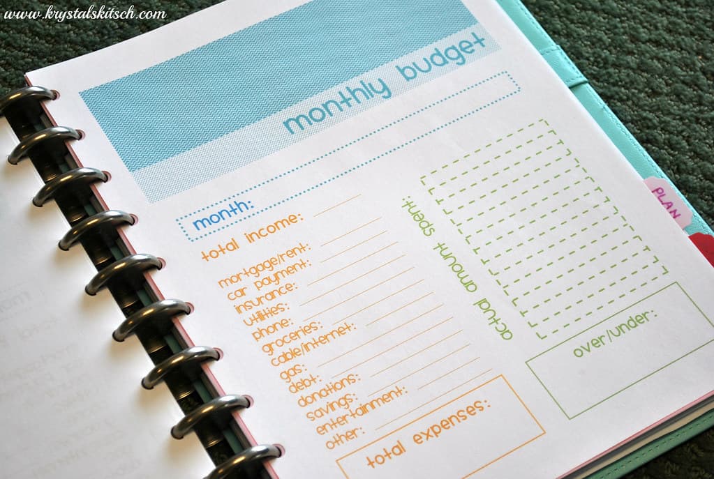 Monthly Budget Planner